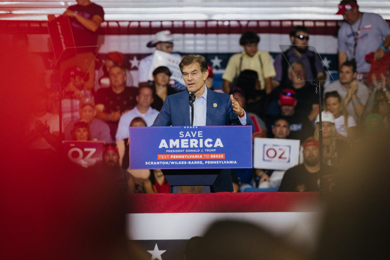 Republican Senate candidate Mehmet Oz