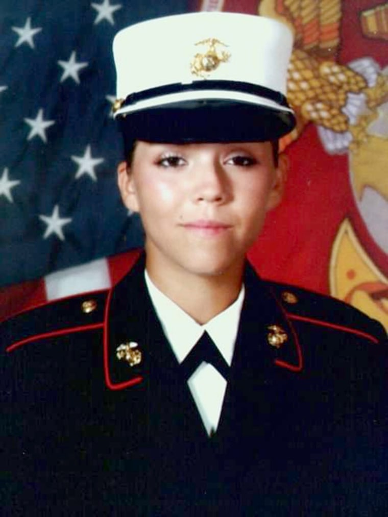 Image: Berlynn Fleury in her Marine Corps. uniform in 2009.