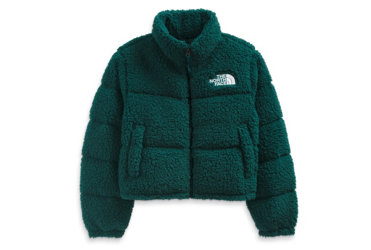 A Women's High Pile Nuptse Jacket by The North Face.