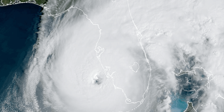 Image: Hurricane Ian making landfall in Florida