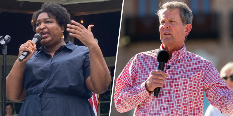 Image: Stacey Abrams Brian Kemp