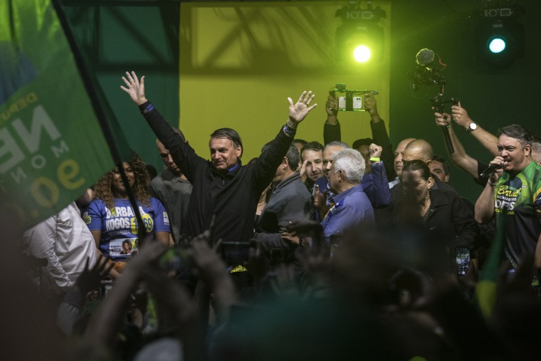 Image: President Jair Bolsonaro Holds Campaign Event