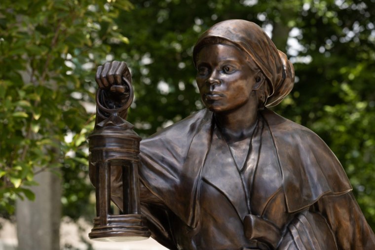 Harriet Tubman's statue.