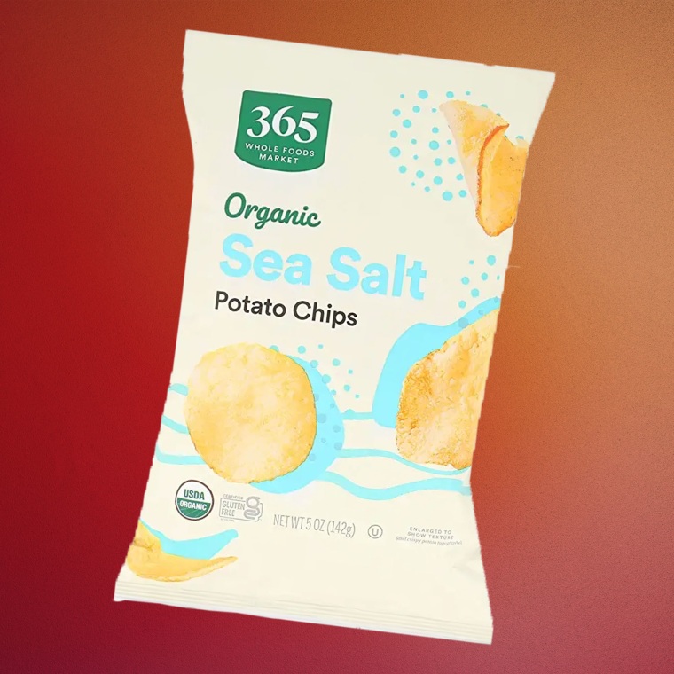 365 organic sea salt potato chips