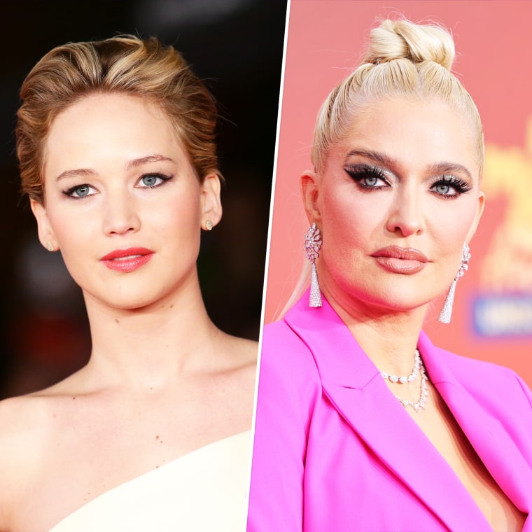 Oscar winner Jennifer Lawrence, left, called "Real Housewives of Beverly Hills" star Erika Jayne "evil."