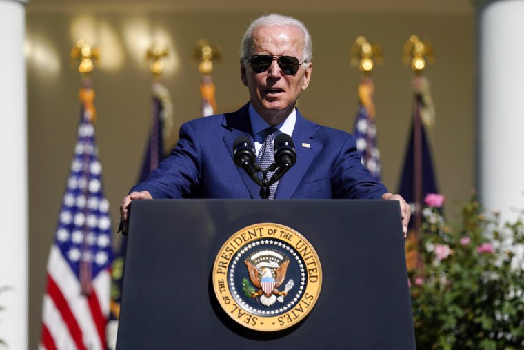El presidente, Joe Biden, en la Rosaleda de la Casa Blanca, el 28 de febrero de 2022.