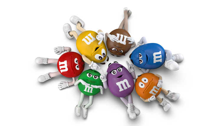 M&M's reveals a new purple chocolate candy character, who is also the first-ever female peanut spokescandy.