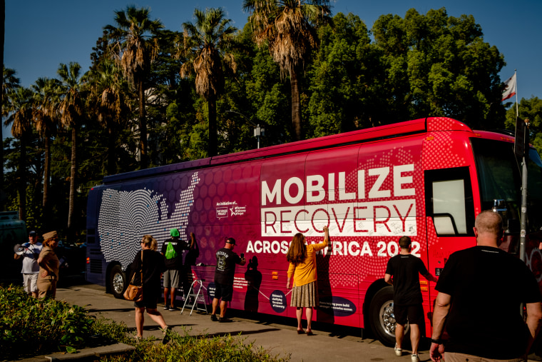 The Mobilize Recovery Bus visits the Recovery Month Rally in Sacramento, CA.