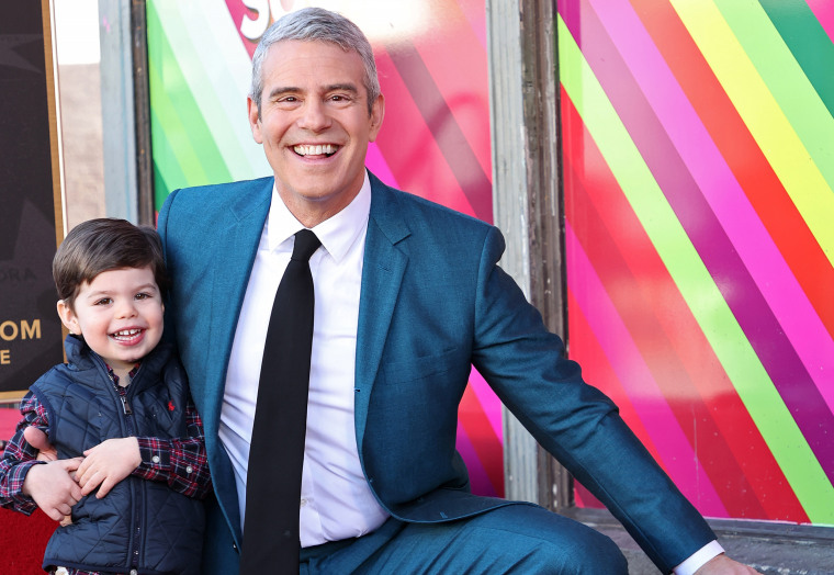 Andy Cohen and his son Benjamin Cohen.