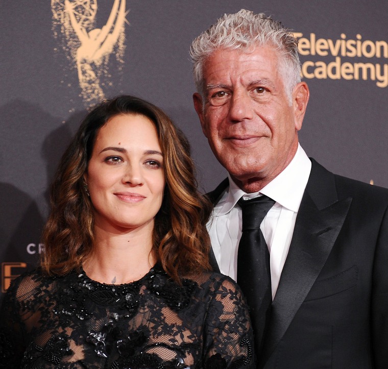 Asia Argento and Anthony Bourdain