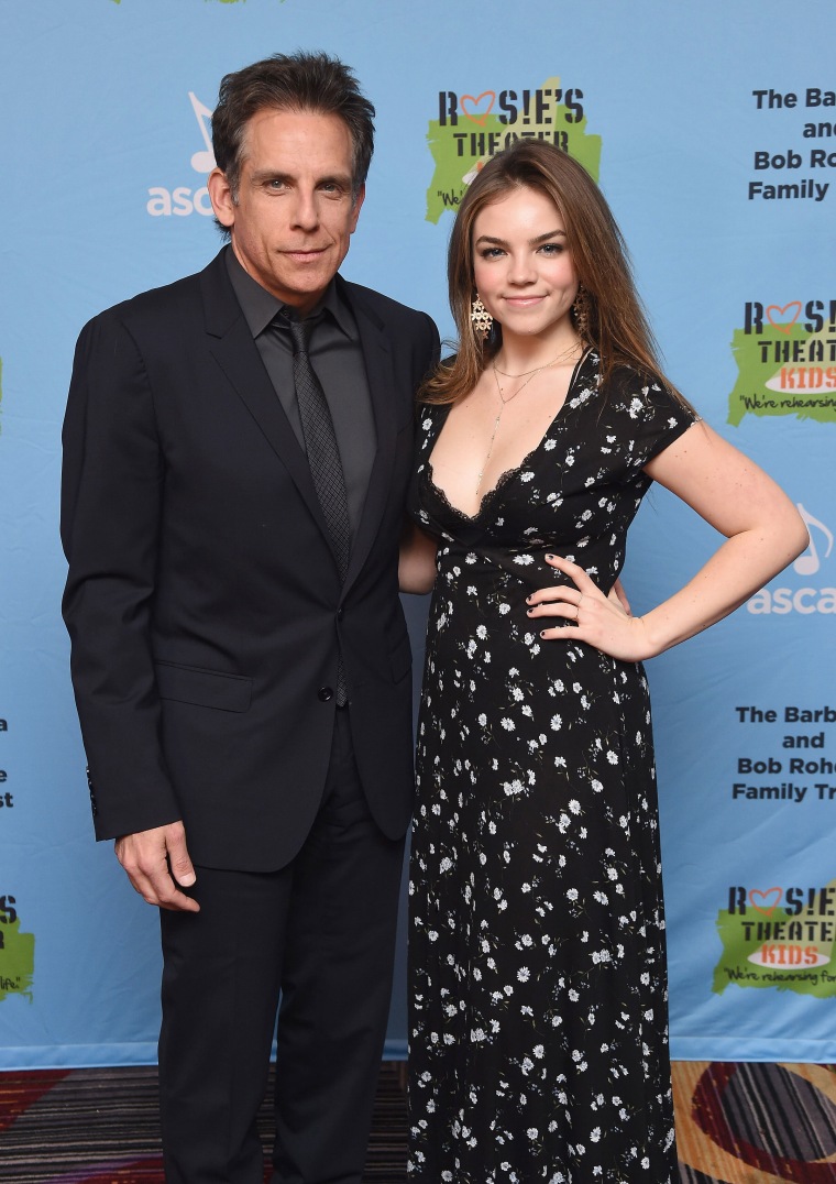 Ben Stiller Brings Daughter Ella To Emmys Red Carpet 07/2023