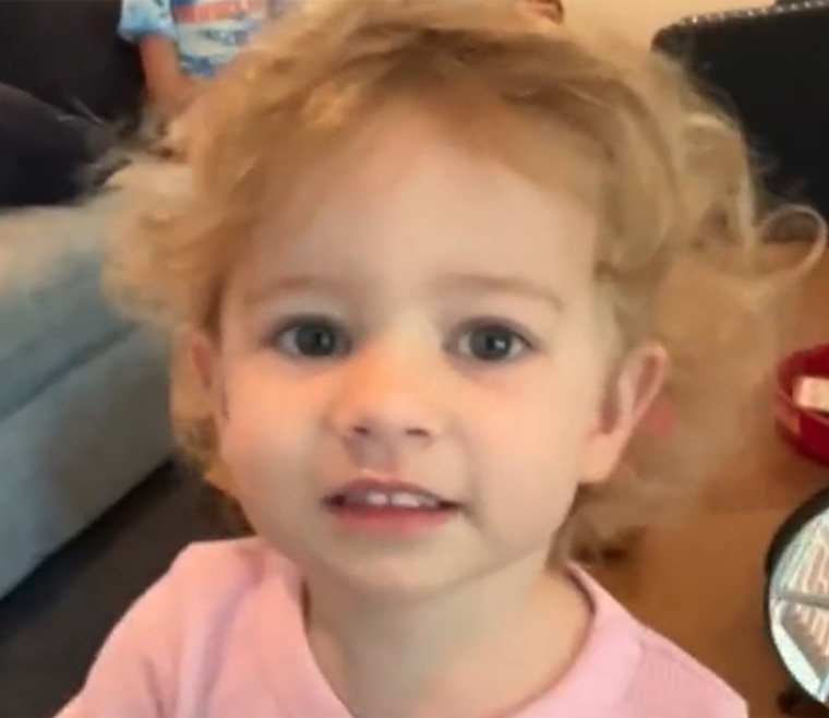 Goldie Daly, 2, popped up while Carson was sharing a health update on September 15.
