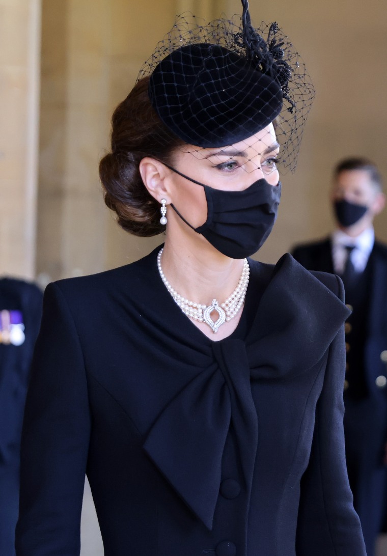 kate middleton necklace at funeral