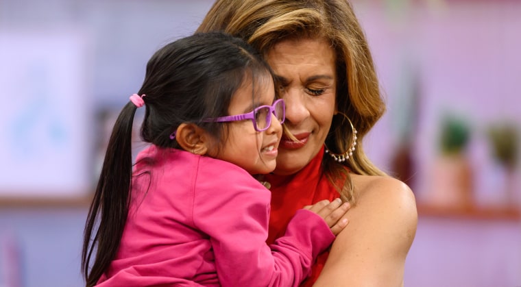 Hoda (right) helped Haley (left) get her birthday started in a big way.