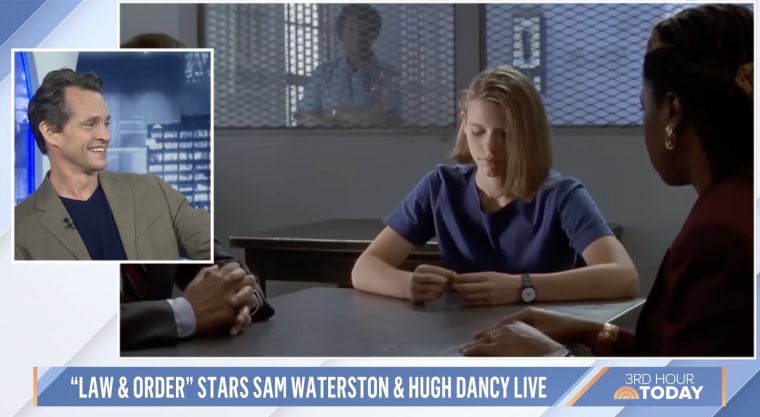 Hugh Dancy reacts to seeing the 1992 "Law & Order" episode featuring his wife, Claire Danes, calling her character "guilty as sin."