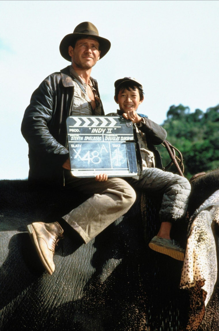 Harrison Ford, Jonathan Ke Quan, Indiana Jones and the Temple of Doom, 1984