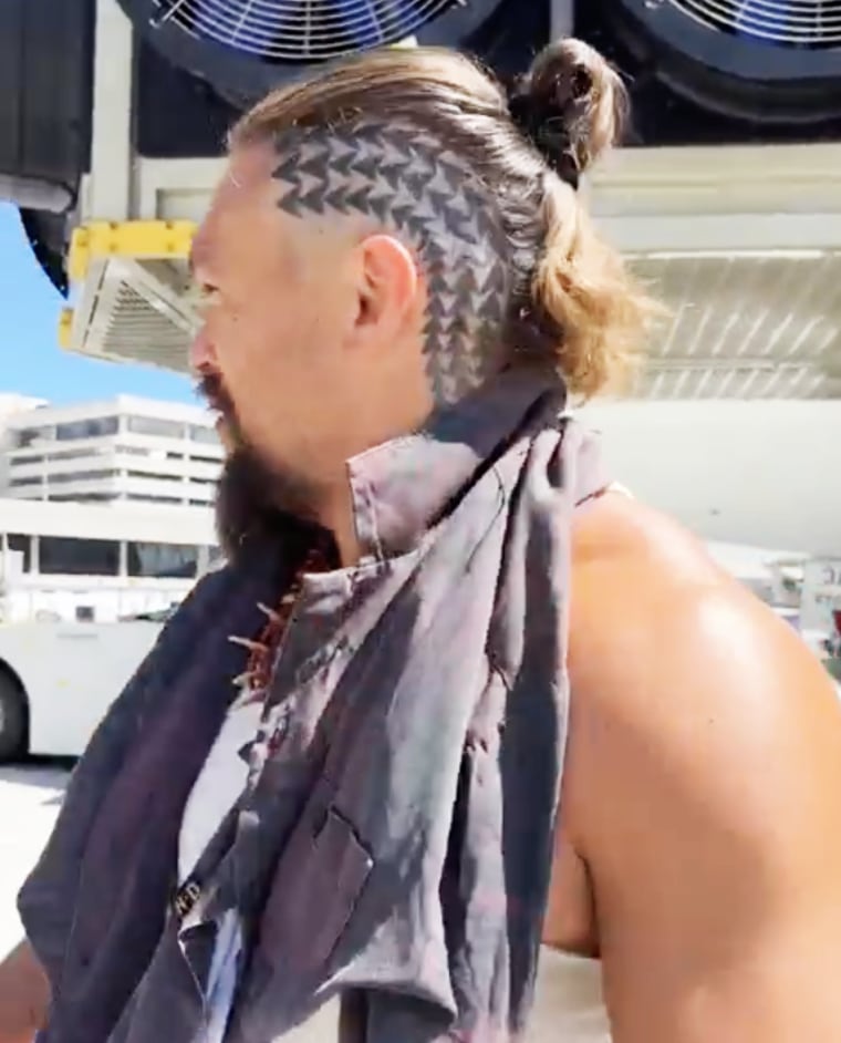 Jason Momoa reveals new head tattoo after shaving off his hair