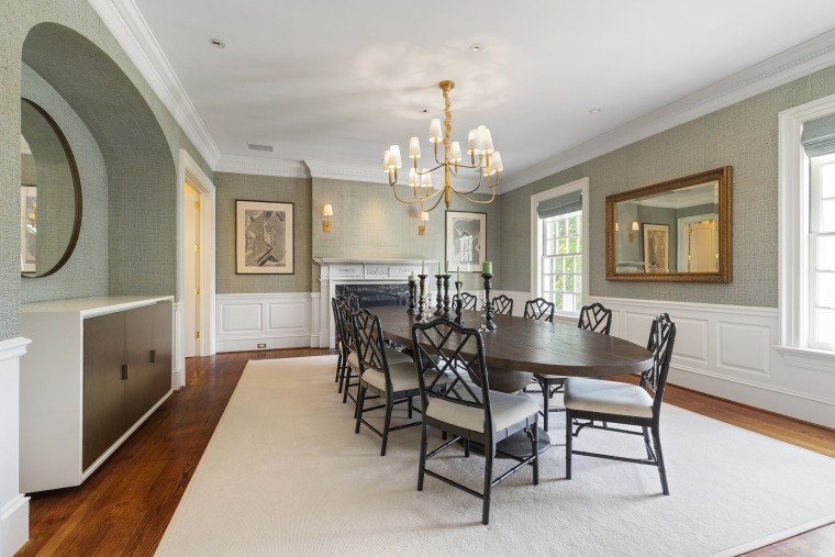 There's custom millwork and crown molding throughout the house.