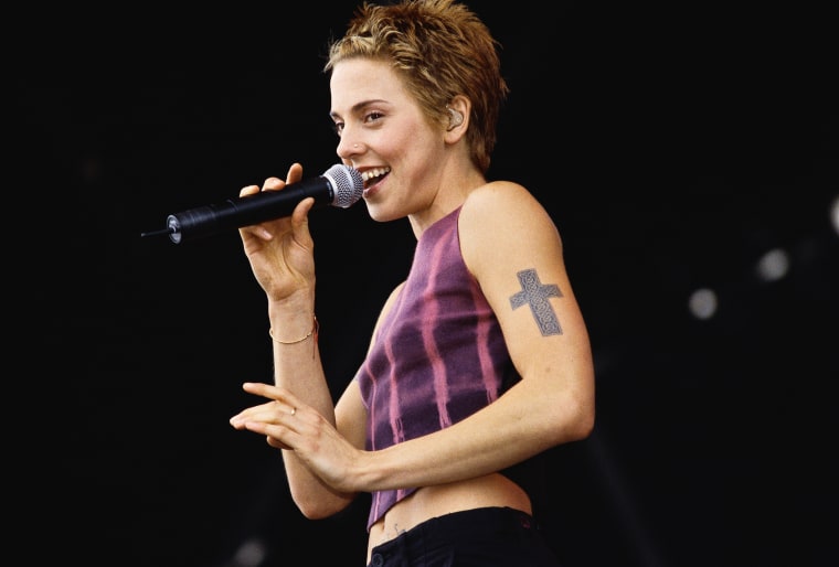 Mel C. of the Spice Girls Performing