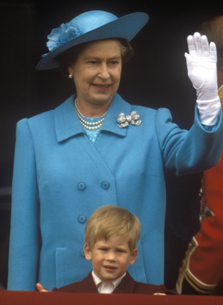 Queen Elizabeth II,Prince Harry,Trooping the Colour