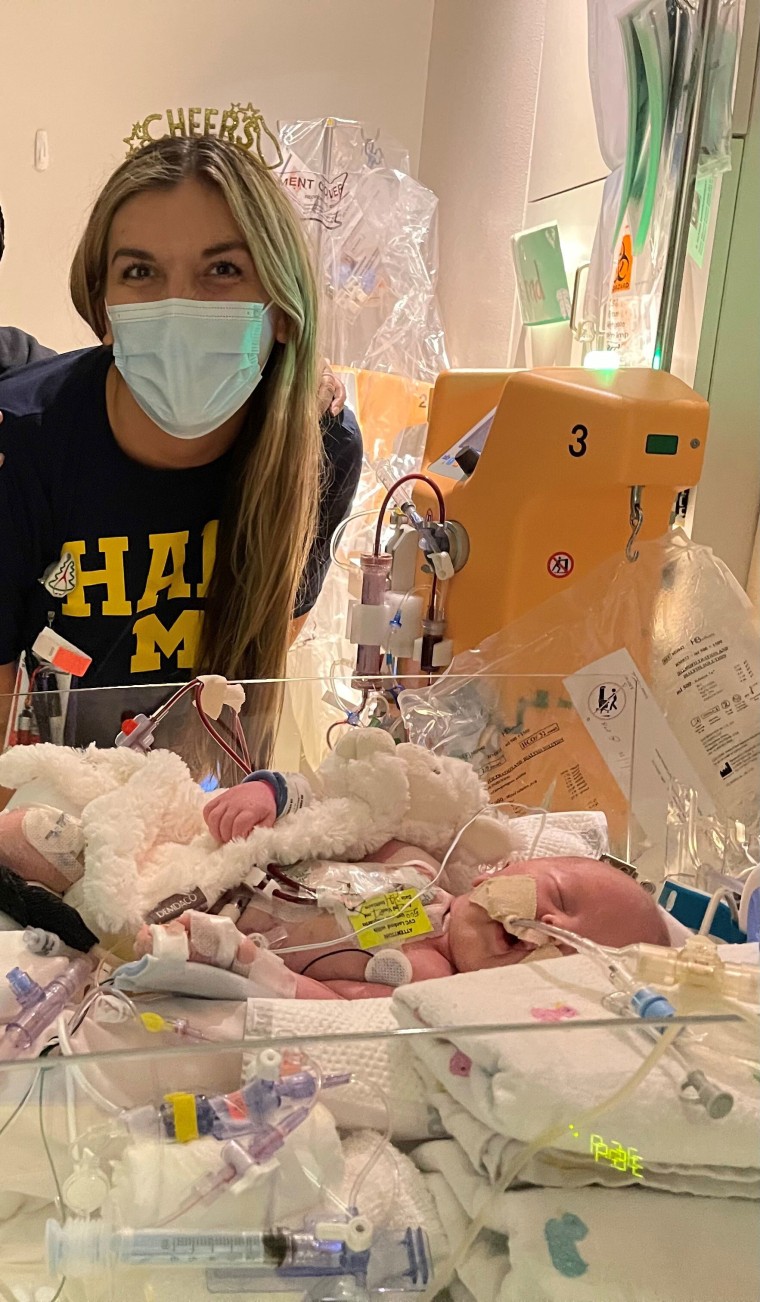 NICU nurse Carly Miller showed compassion and care while tending to the needs of baby Conrad.