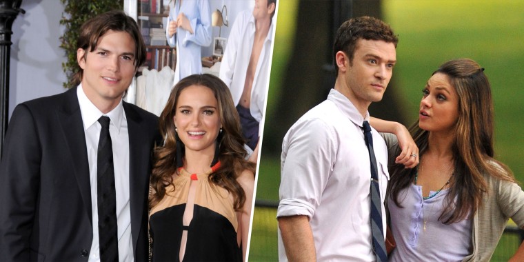 Ashton Kutcher and Natalie Portman starred in "No Strings Attached" while Justin Timberlake and Mila Kunis starred in "Friends With Benefits."