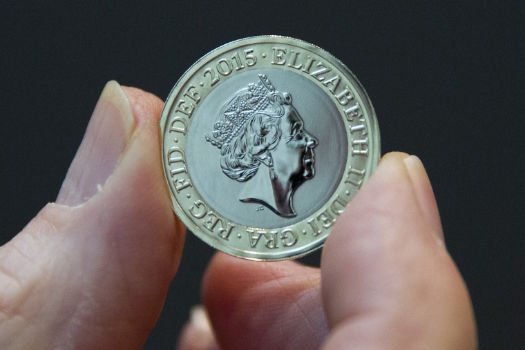 new coin portrait of Britain's Queen Elizabeth II