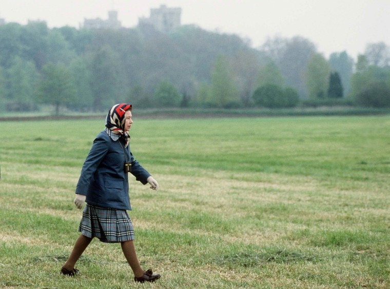 Queen Walking At Windsor