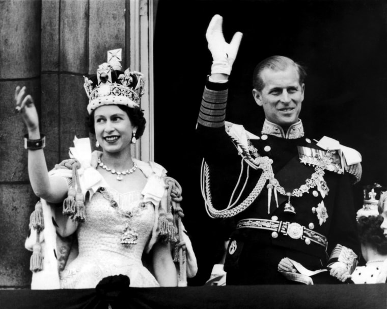 Image: The coronation of Queen Elizabeth II was held June 2, 1953, in Westminster Abbey in London, more than a year after Elizabeth, then 26, ascended the throne of the United Kingdom upon the death of her father, King George VI, on Feb. 6, 1952.