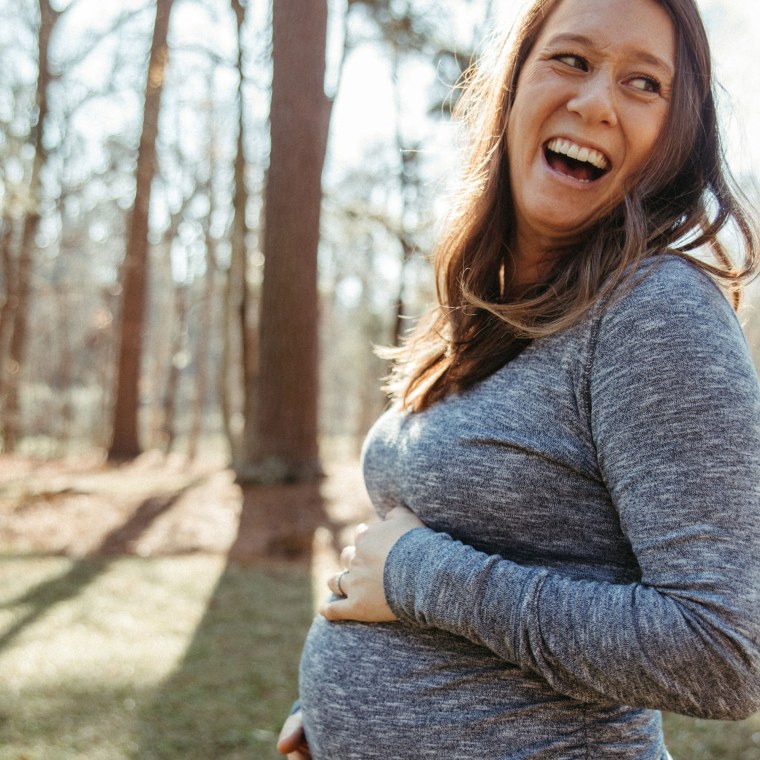 Brianna Buck during her pregnancy as a surrogate.