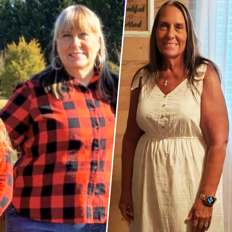 Gina buck lost 92 pounds in 8 months.