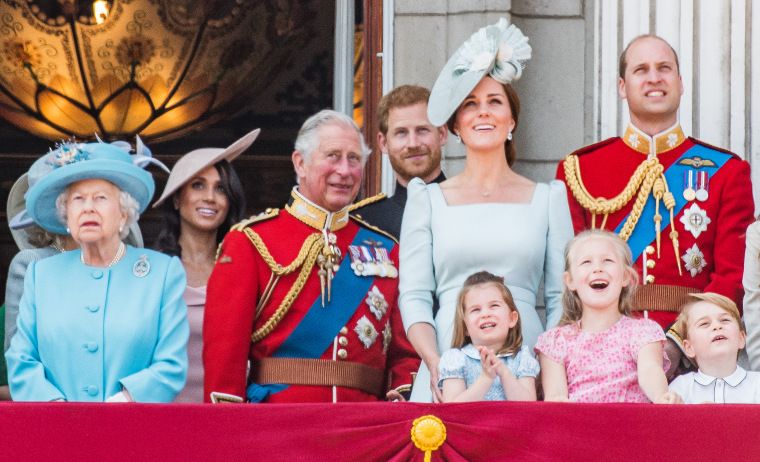 The former Meghan Markle made her first Trooping the Colour appearance on the balcony of Buckingham Palace in 2018. 