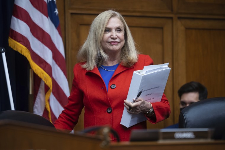 House Oversight and Reform Committee Chair Carolyn Maloney, D-N.Y., arrives for a hearing on Sept. 15.