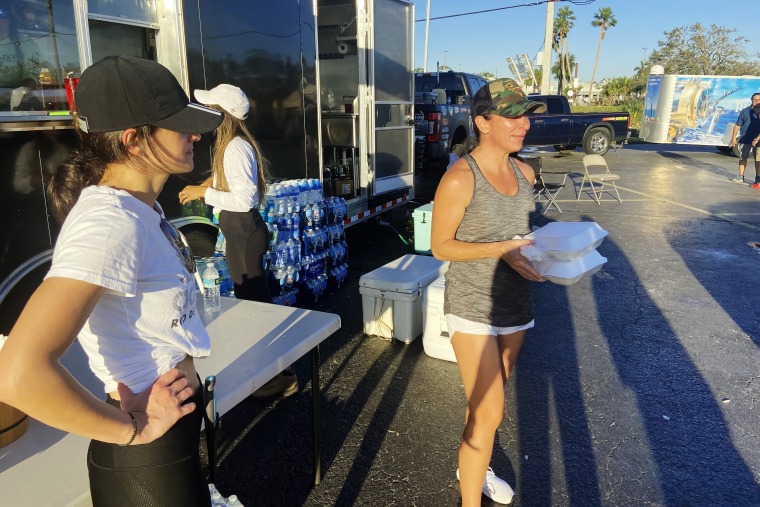 free meals prepared for survivors of Hurricane Ian