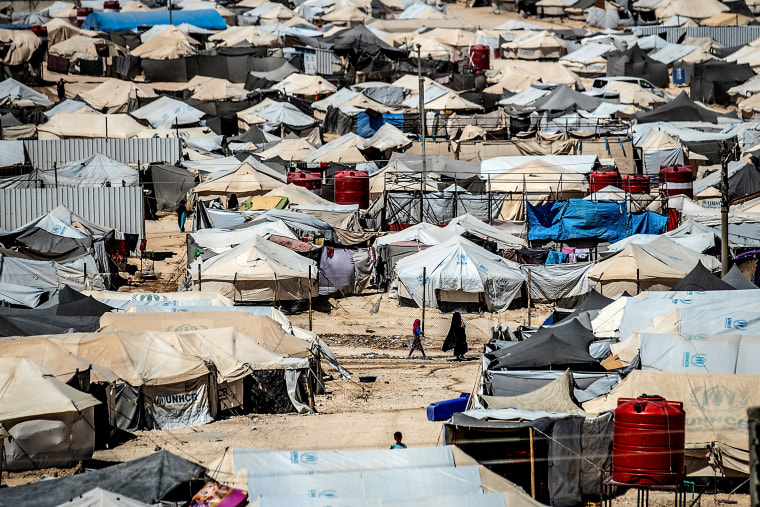The al-Hol camp in al-Hasakeh governorate in northeastern Syria, on Aug. 8, 2019.