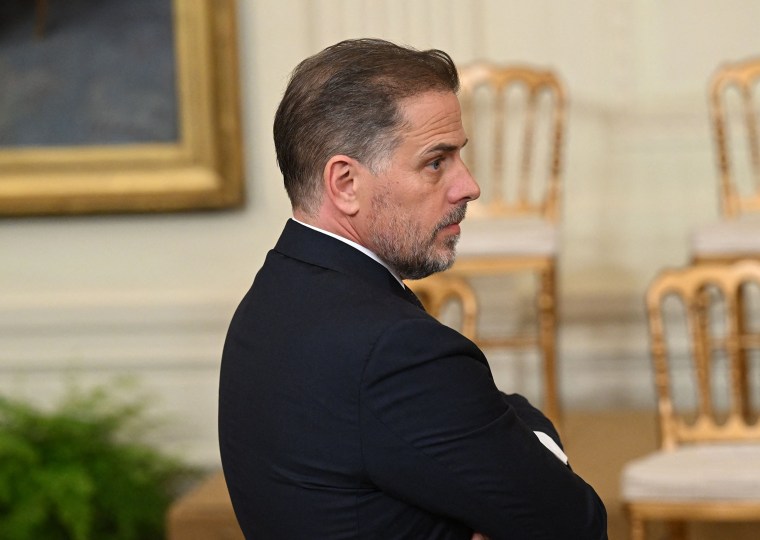 Hunter Biden attends the Presidential Medal of Freedom ceremony at the White House