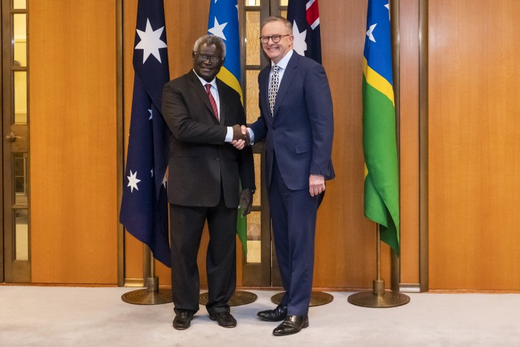 Solomon Islands PM Sogavare Visits Australia