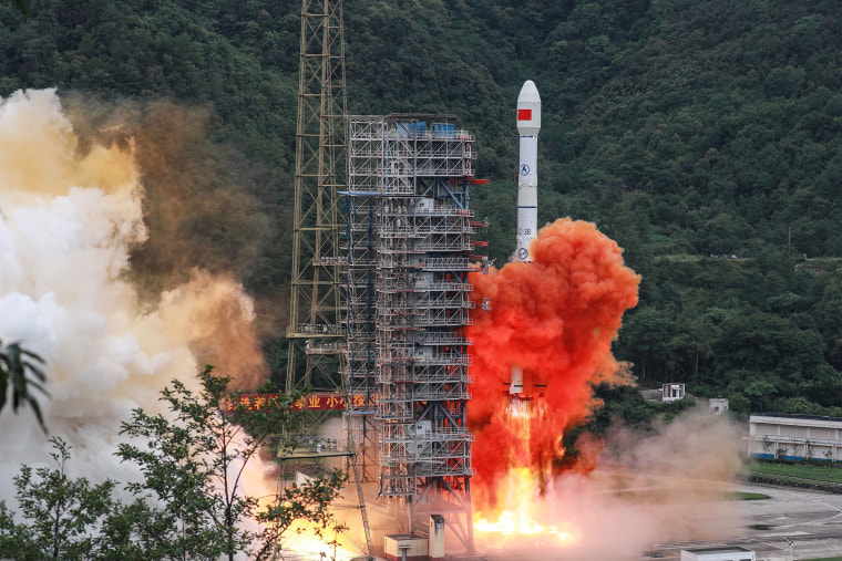 A Long March 3B rocket carrying the Beidou-3GEO3 satellite lifts off from the Xichang Satellite Launch Center in China/.
