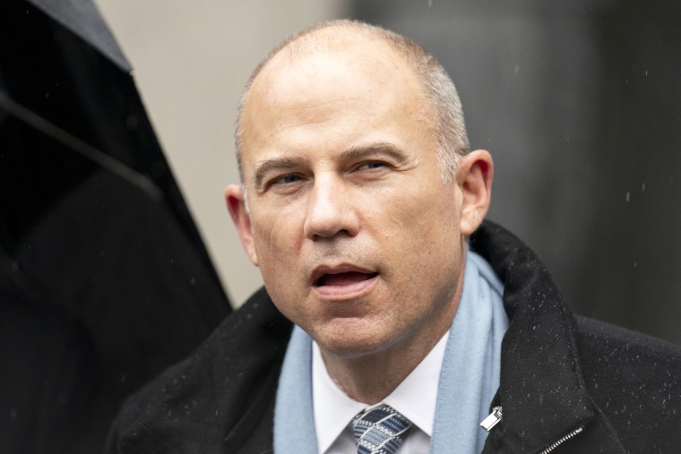 Michael Avenatti speaks to members of the media after leaving federal court, in New York, on Feb. 4, 2022. Convicted California lawyer Michael Avenatti wants leniency at sentencing for defrauding former client Stormy Daniels of hundreds of thousands of dollars, his lawyers say, citing a letter in which he told Daniels: “I am truly sorry.” The emailed letter, dated May 13, was included in a submission his lawyers made late Thursday, May 19, 022, in Manhattan federal court in advance of a June 2 sentencing.