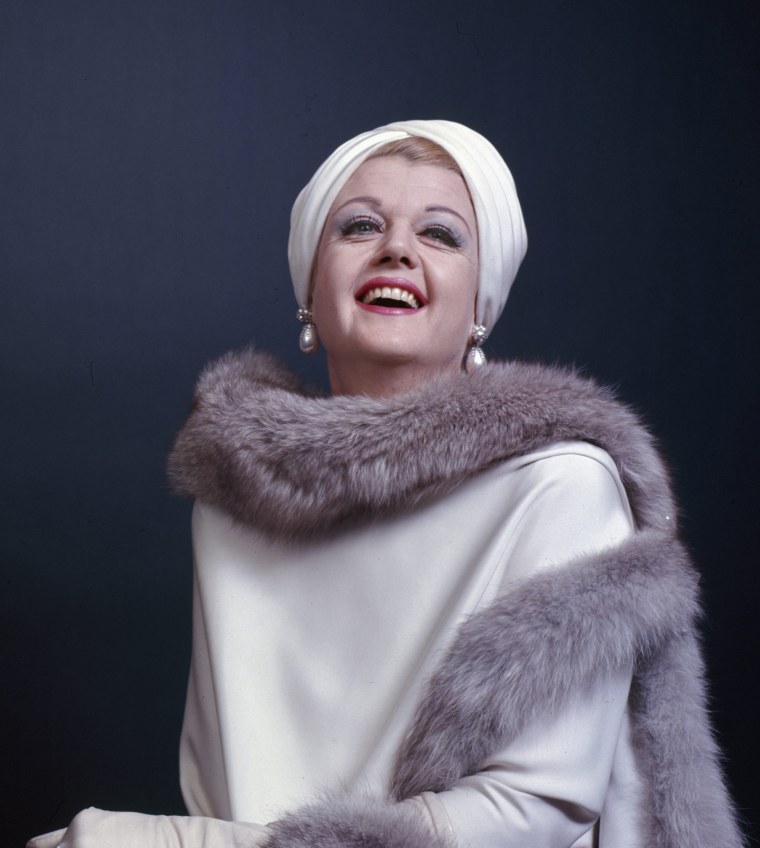 Angela Lansbury starring in the Broadway musical 'Mame' in 1966.