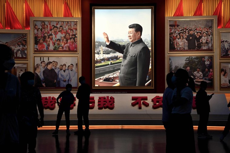 Xi Jinping China President in the Communist Party Museum, Beijing.