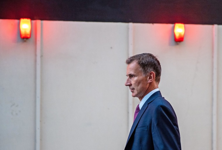 Image: Jeremy Hunt Conducts TV interviews After Being Appointed As The UK's New Chancellor