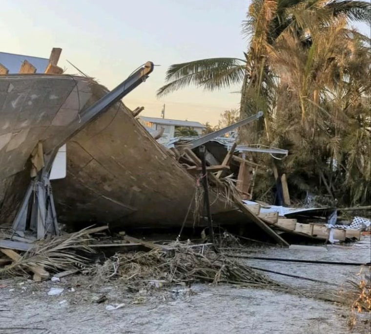 Hurricane Ian tore the roof of the Hideaway Village Motel.