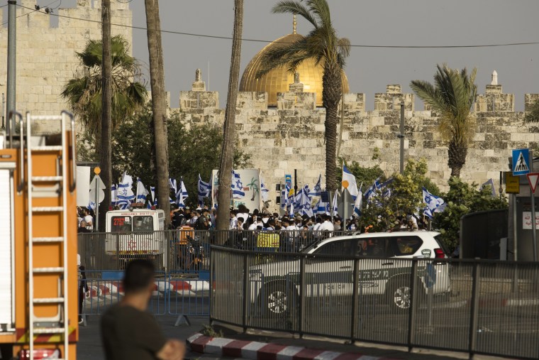 The Annual Flag March Takes Place as Part Of Jerusalem Day Events