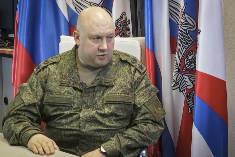 Image: Russian Joint Group of Forces Commander Surovikin interview