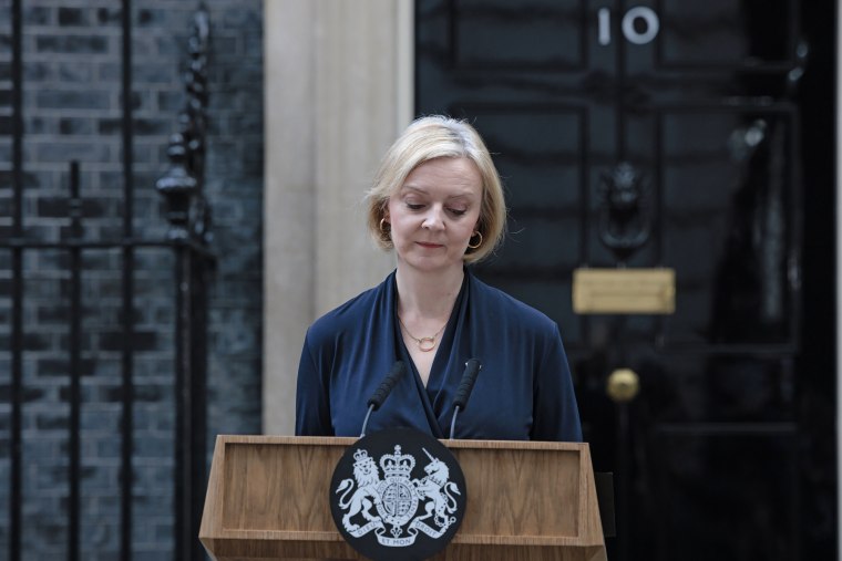 Image: Liz Truss Resigns As Prime Minister Of The United Kingdom