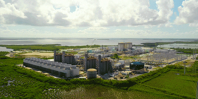 The Turkey Point nuclear power plant in Florida.