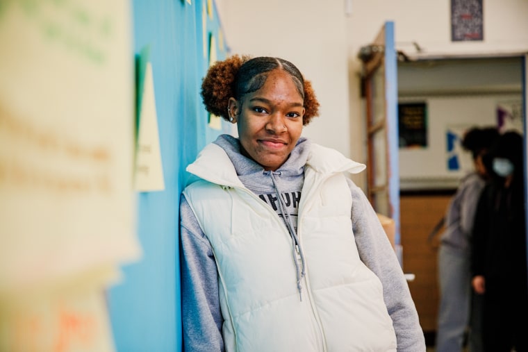 Khia Williams in Brooklyn Preparatory High School’s African American studies AP course