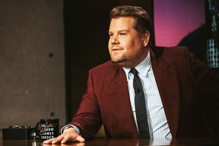 James Corden on "The Late Late Show" on May 9, 2022.