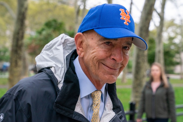 Tom Barrack arriving at court in New York on Oct. 3